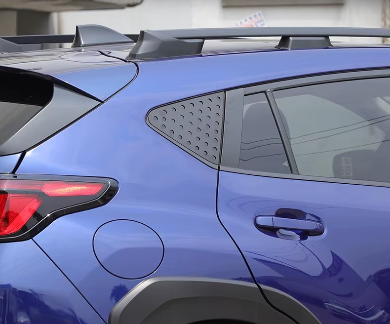 2024–2025 Subaru Crosstrek Aluminum Rear Side Triangle Window Louvers Cover Trim (2pcs)