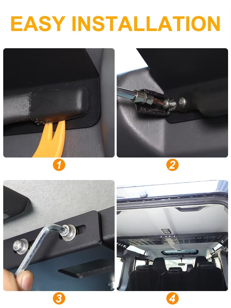 2004–2018 Land Rover Defender 110/130 Heavy Duty Roof Trunk MOLLE Rack