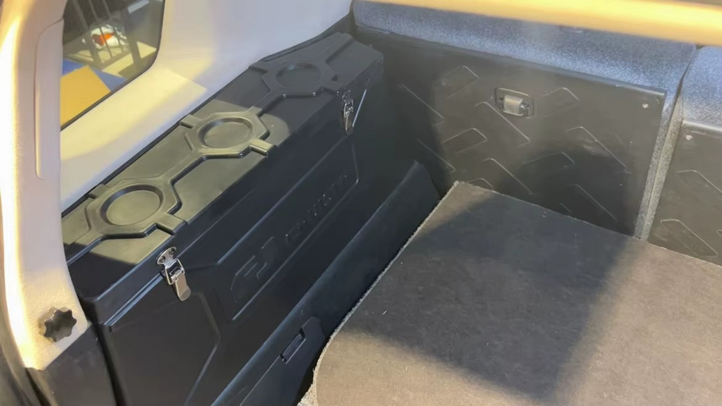 Toyota FJ Cruiser Trunk Side Storage Box – Aluminum or ABS Organizer for Rear Cargo Area