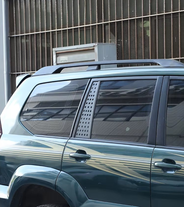 Lexus GX470 / Toyota Land Cruiser Prado 120 Aluminum Alloy Rear Side Window Guard – Fixed Window Accessory