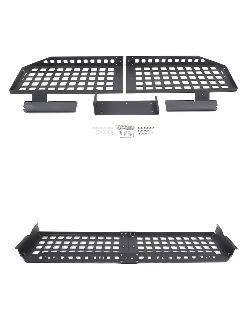 Toyota FJ Cruiser Aluminum Alloy Black Trunk Storage Rack – Multi-Functional Cargo Organizer