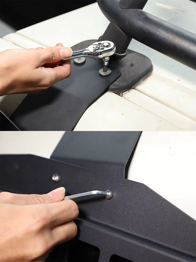 Toyota FJ Cruiser Trunk Side Exterior Window MOLLE Panel – Aluminum Alloy Exterior Protection & Gear Mount