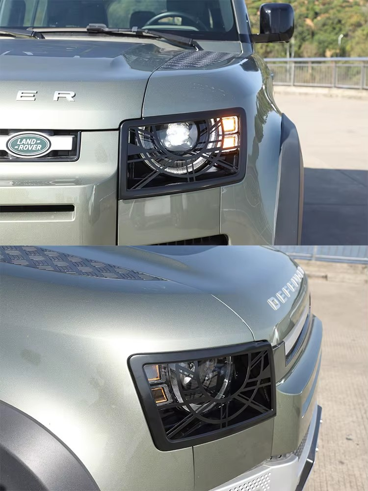2020–2025 Land Rover Defender 110 2020–2024 Headlight Guard | Stainless Steel Lampshade Protection Net