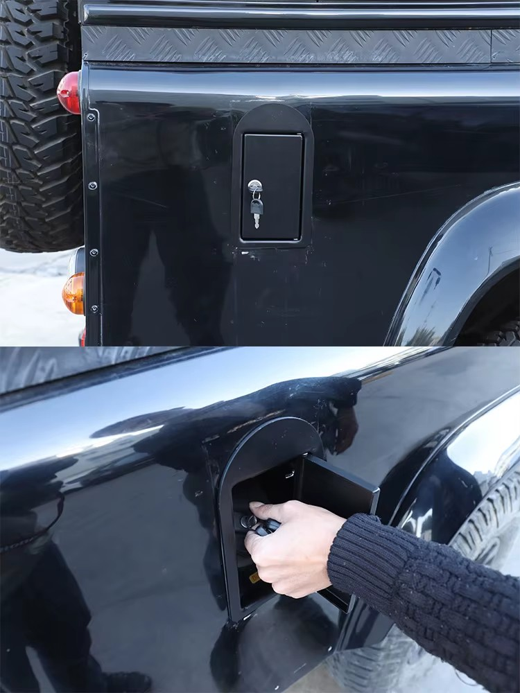 2004-2018 Land Rover Defender 90/110/130 2004–2018 Aluminum Alloy Fuel Tank Cap with Key Lock Cover