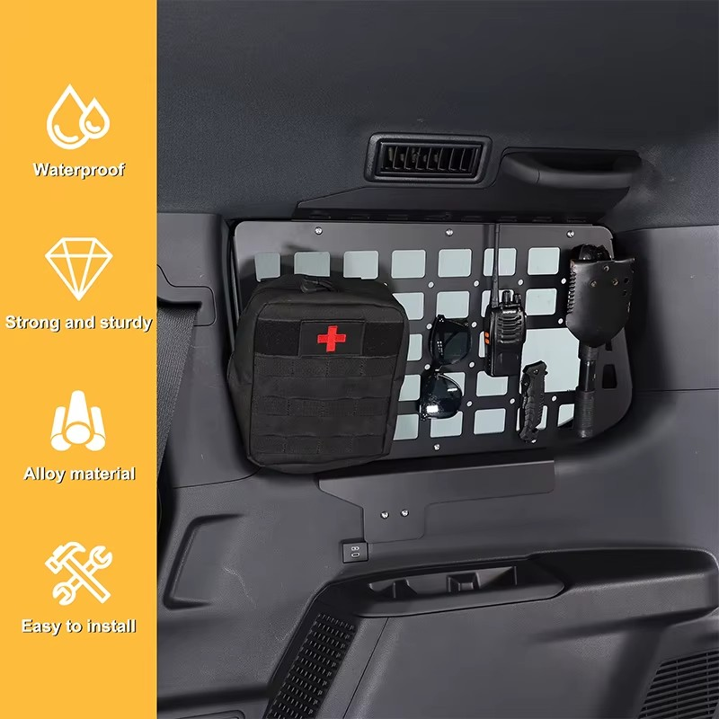 2024+ Toyota Land Cruiser Interior Trunk Window MOLLE Side Rack – Aluminum Alloy