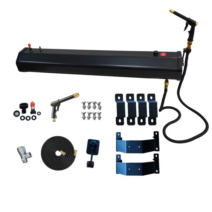 8-Gallon Pressurized Water Tank for Overlanding Vehicle Roof Rack Outdoor Shower