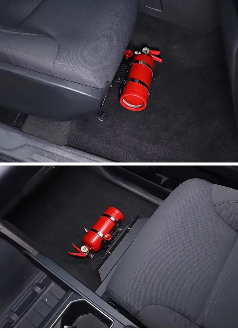 Toyota Tundra 2022–2023 Car Seat Fire Extinguisher Bracket – Multifunctional Aluminum Fixed Mount