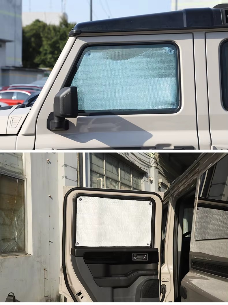 INEOS Grenadier (2020–2024) Silver Windshield and Windows Sunshades – Solar Protection Car Accessory