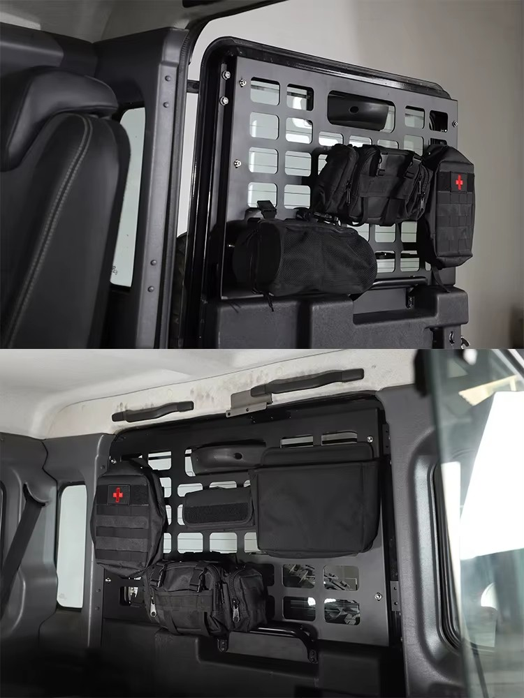 2004-2024 Land Rover Defender 90/110/130 2004–2024 Aluminum Tailgate Luggage Support & MOLLE Storage Panel